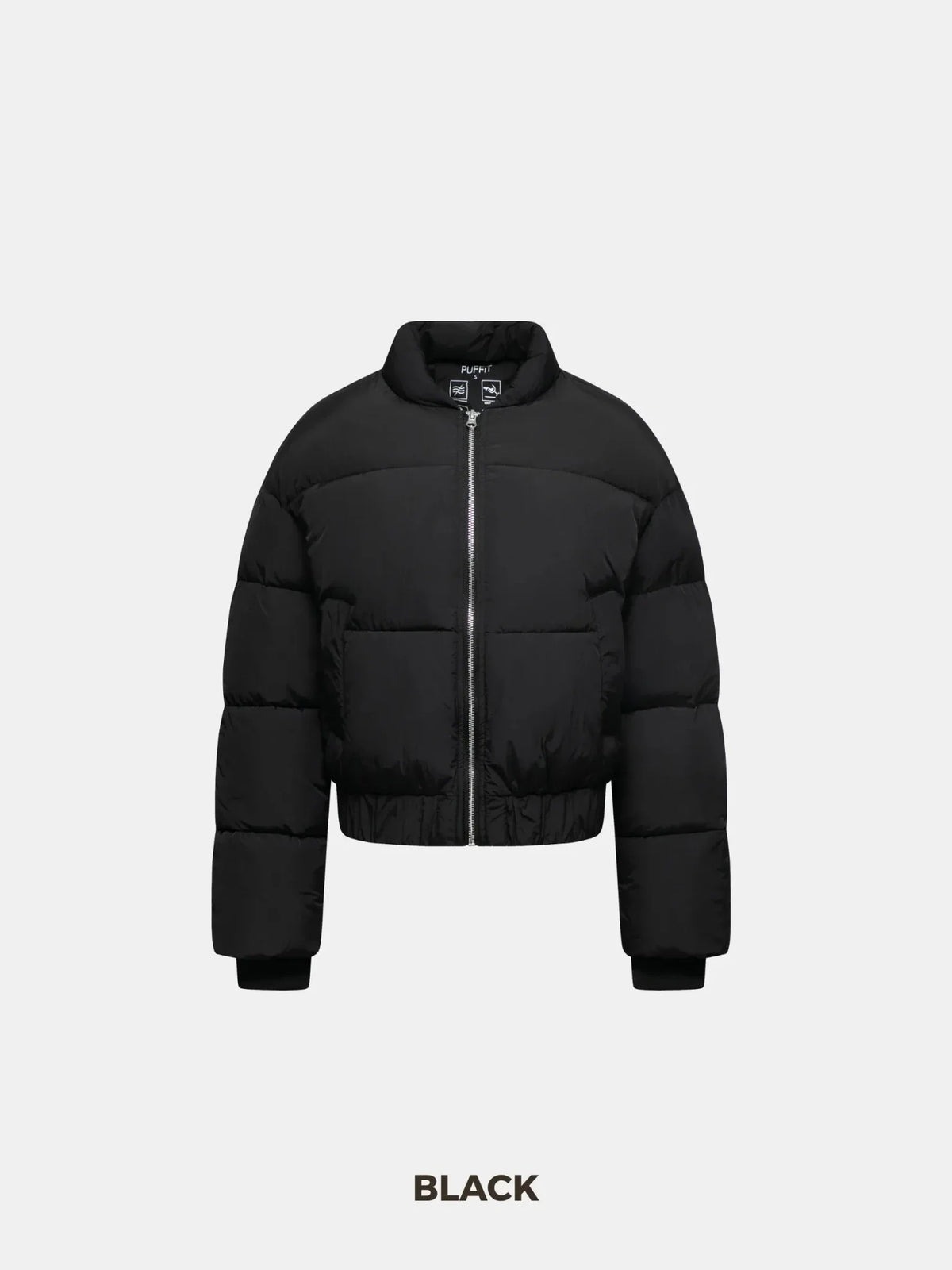 Metal Zip Puffer Bomber