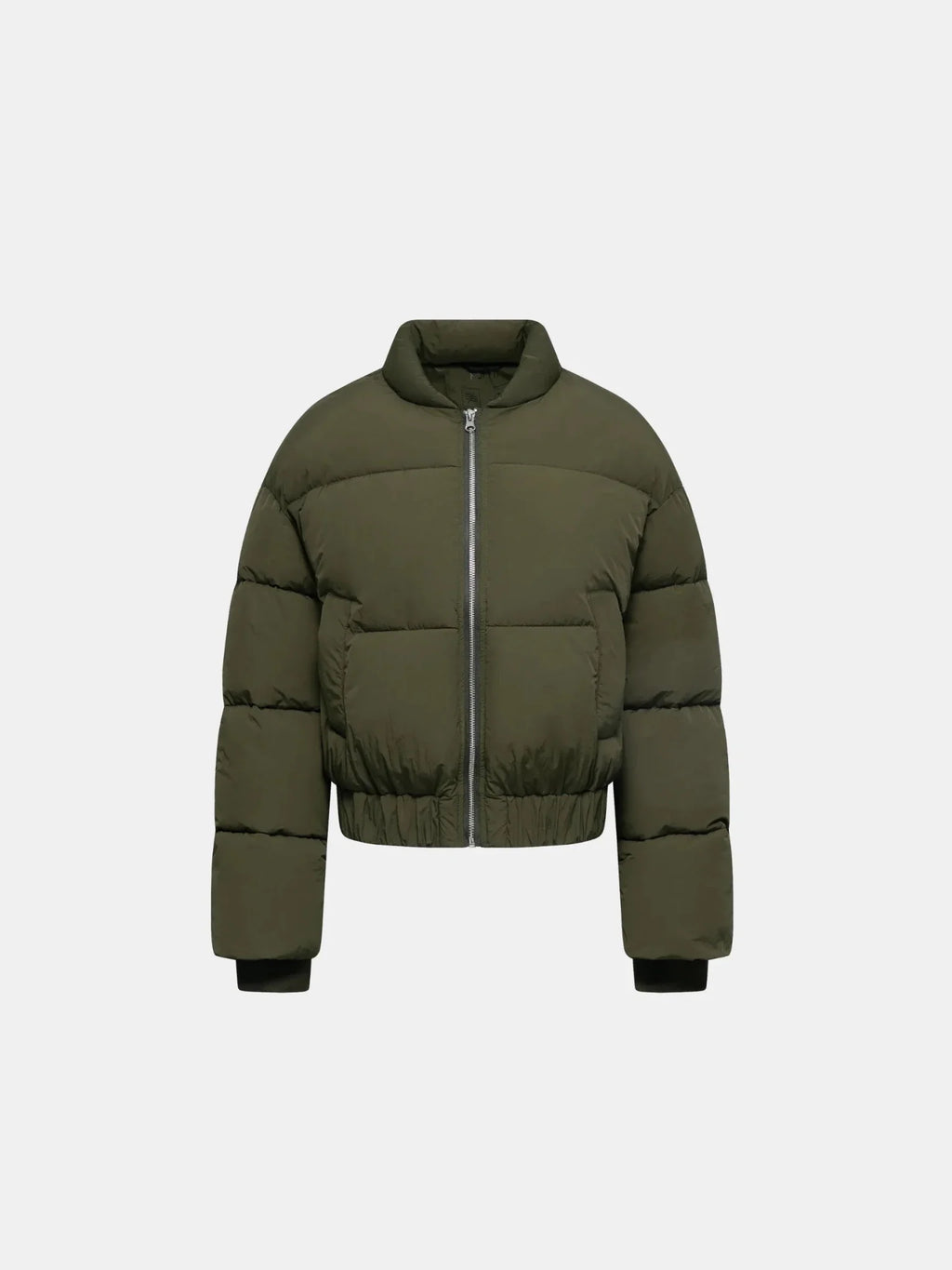 Metal Zip Puffer Bomber