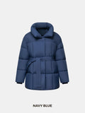 Premium Mid Length Belted Puffer Jacket
