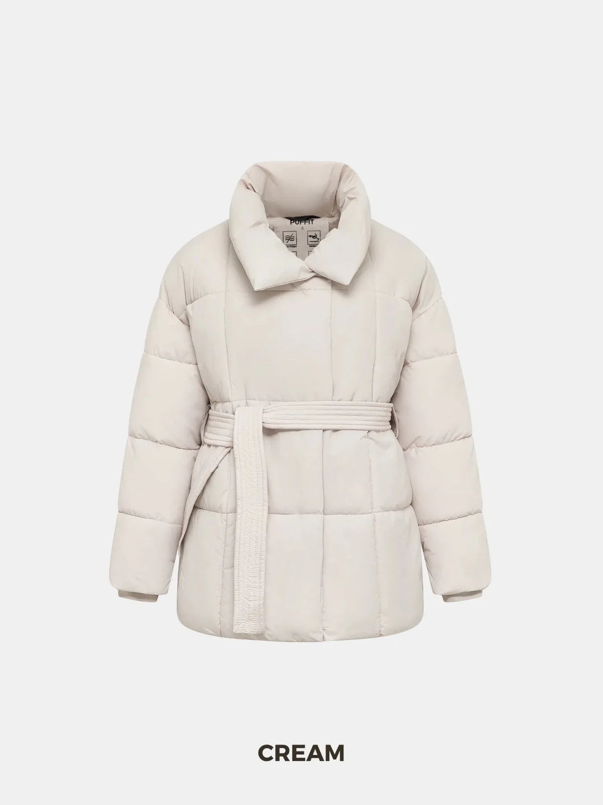 Premium Mid Length Belted Puffer Jacket