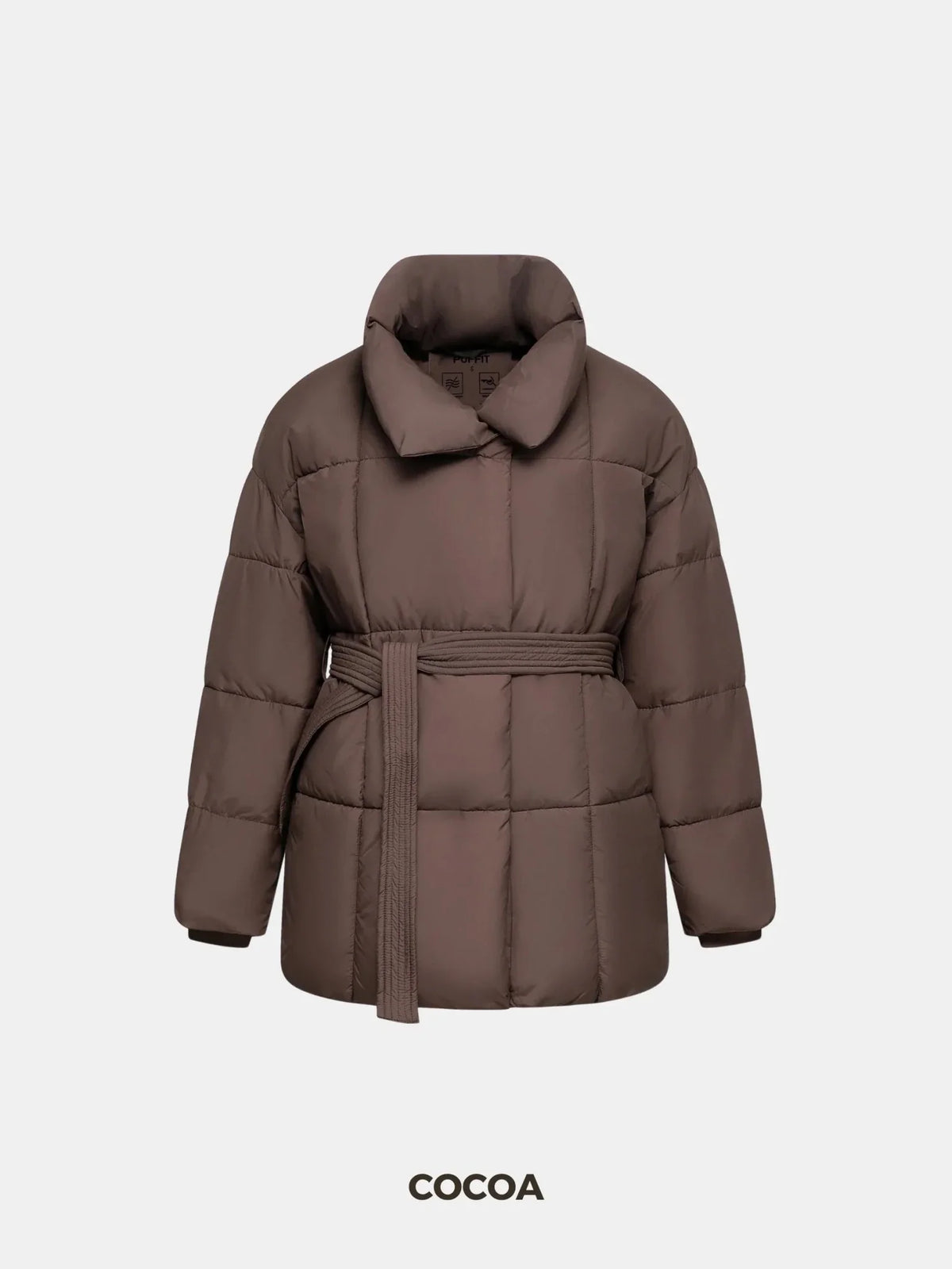 Premium Mid Length Belted Puffer Jacket