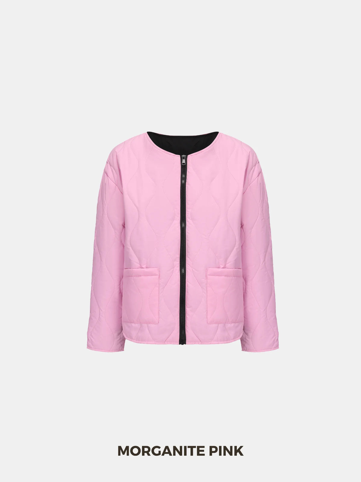 Round Neck Quilted Puffer Jacket