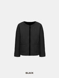Round Neck Quilted Puffer Jacket