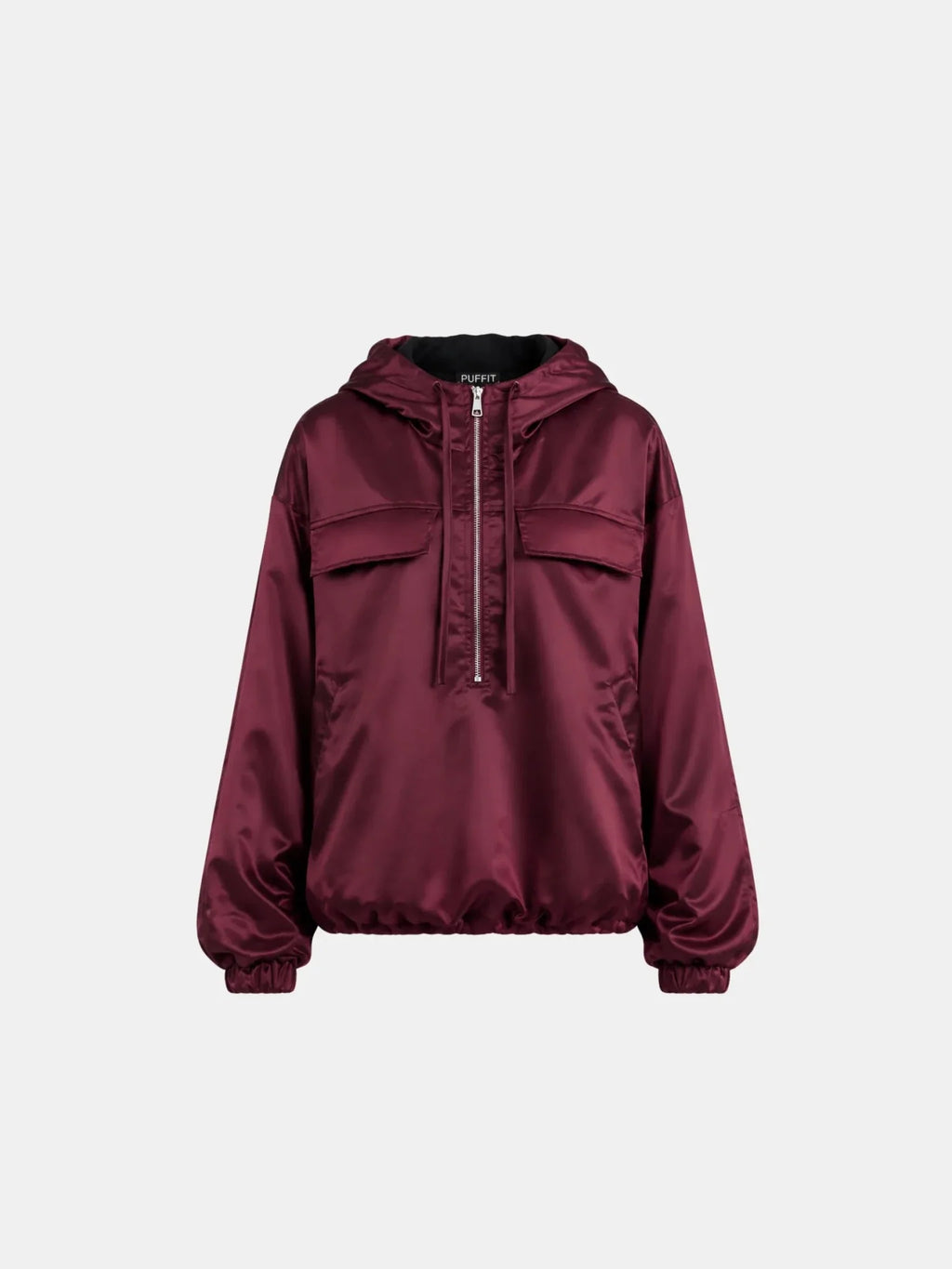 Shiny Oversized Padded Hoodie