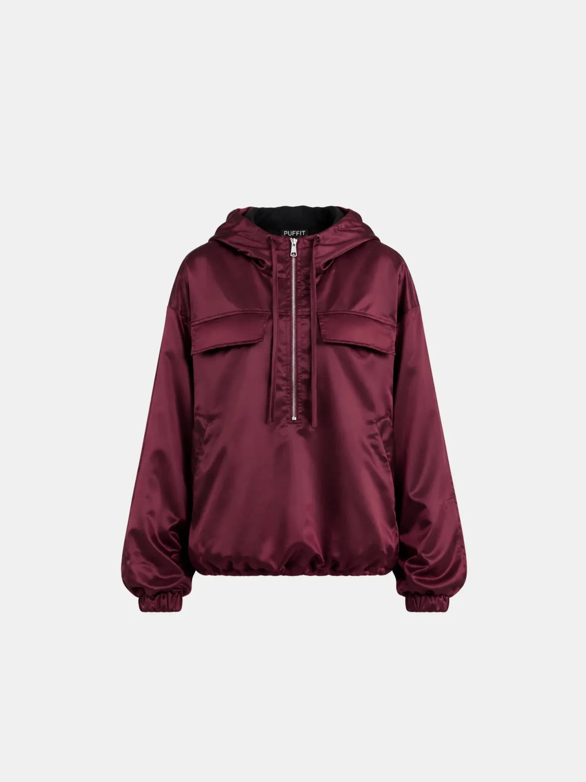 Shiny Oversized Padded Hoodie