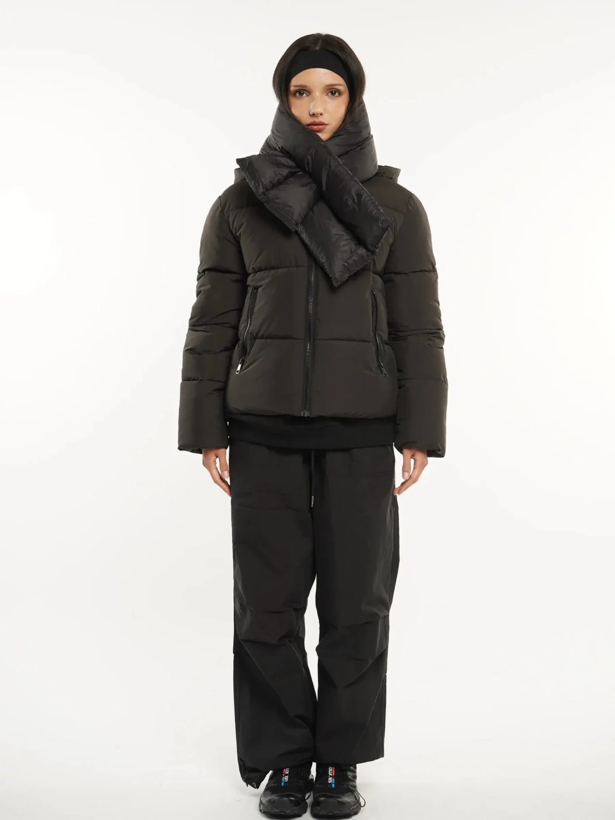 Super Cozy Padded Puffer Scarf