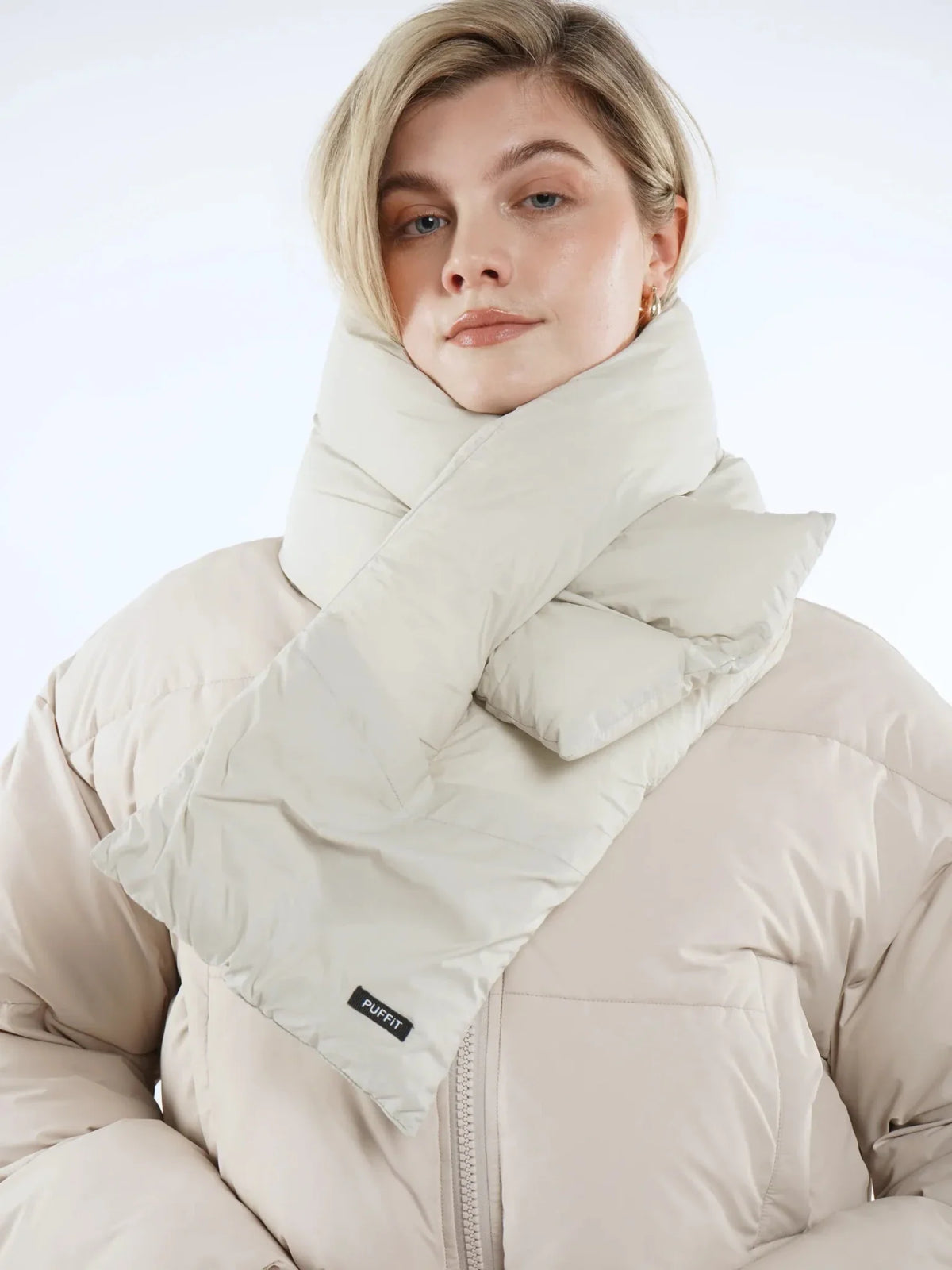Super Cozy Padded Puffer Scarf
