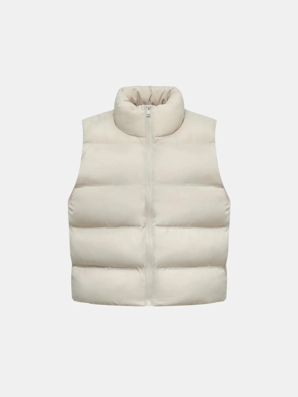 Taped Seams Funnel Neck Puffer Gilet