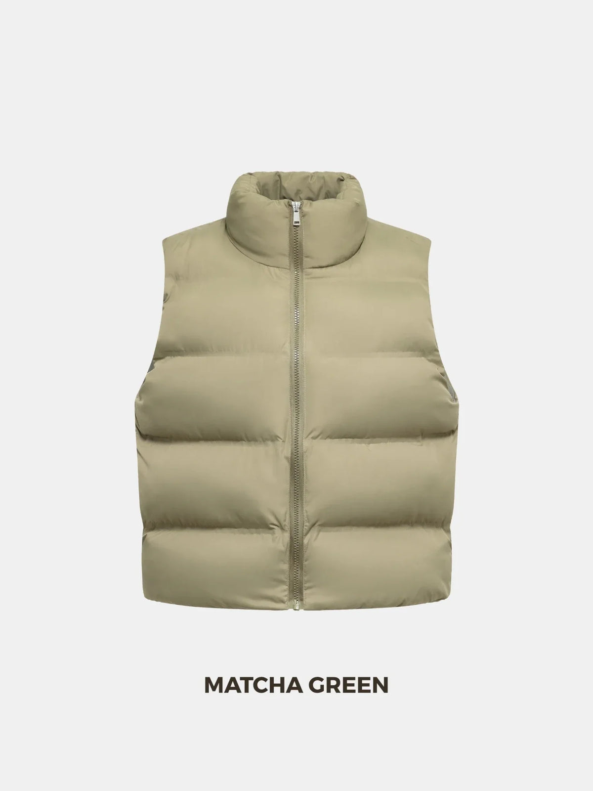 Taped Seams Funnel Neck Puffer Gilet