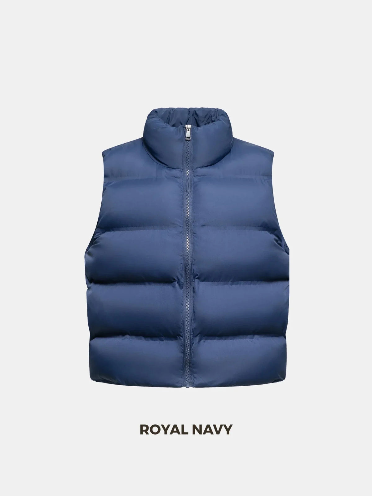 Taped Seams Funnel Neck Puffer Gilet