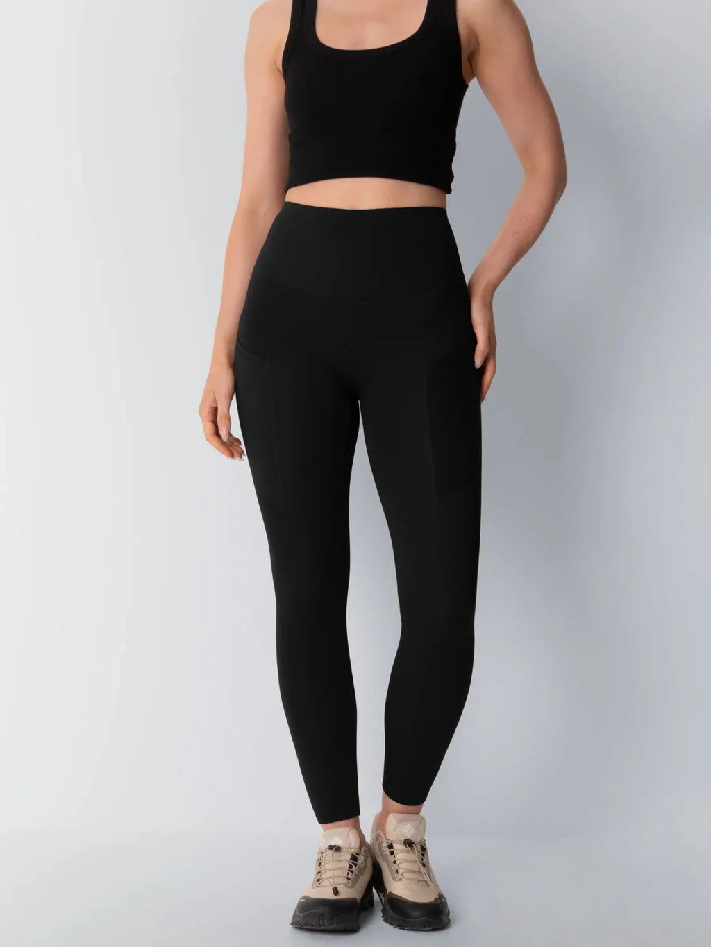 Thermal Dot Fleece Stretch Shaping Legging